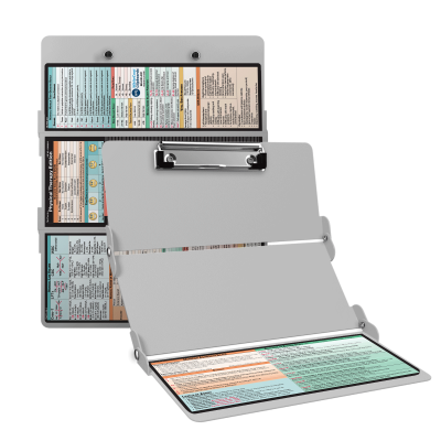 WhiteCoat Clipboard® Trifold - White Physical Therapy Edition